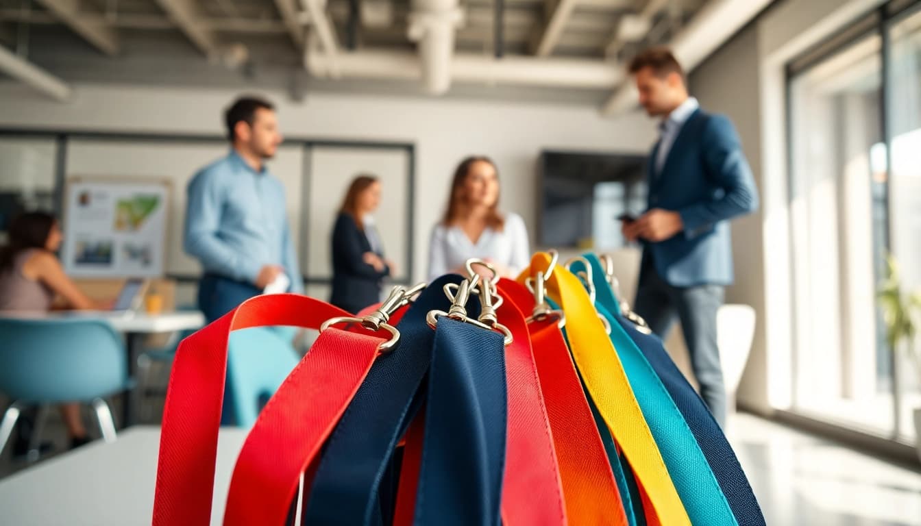 Messebedarf: Schlüsselbänder personalisieren &amp; Ausweisfächer bestellen