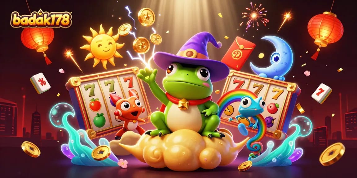 Enjoy thrilling gaming at badak178 with vibrant 3D casino elements and characters.