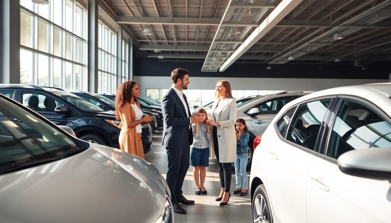 Auto kaufen in einem modernen Autohaus mit freundlicher Beratung.