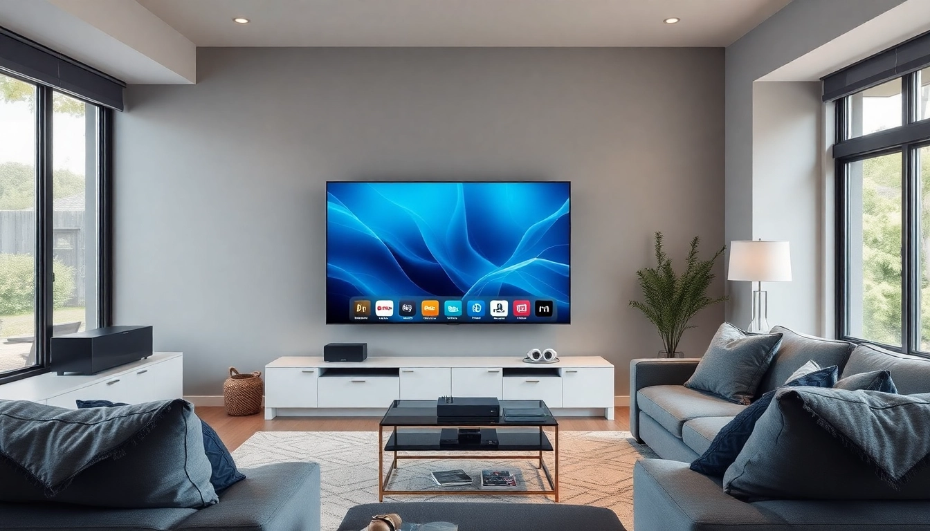 Genießen Sie IPTV kaufen in hoher Qualität mit modernem Fernseher und gemütlichem Ambiente.