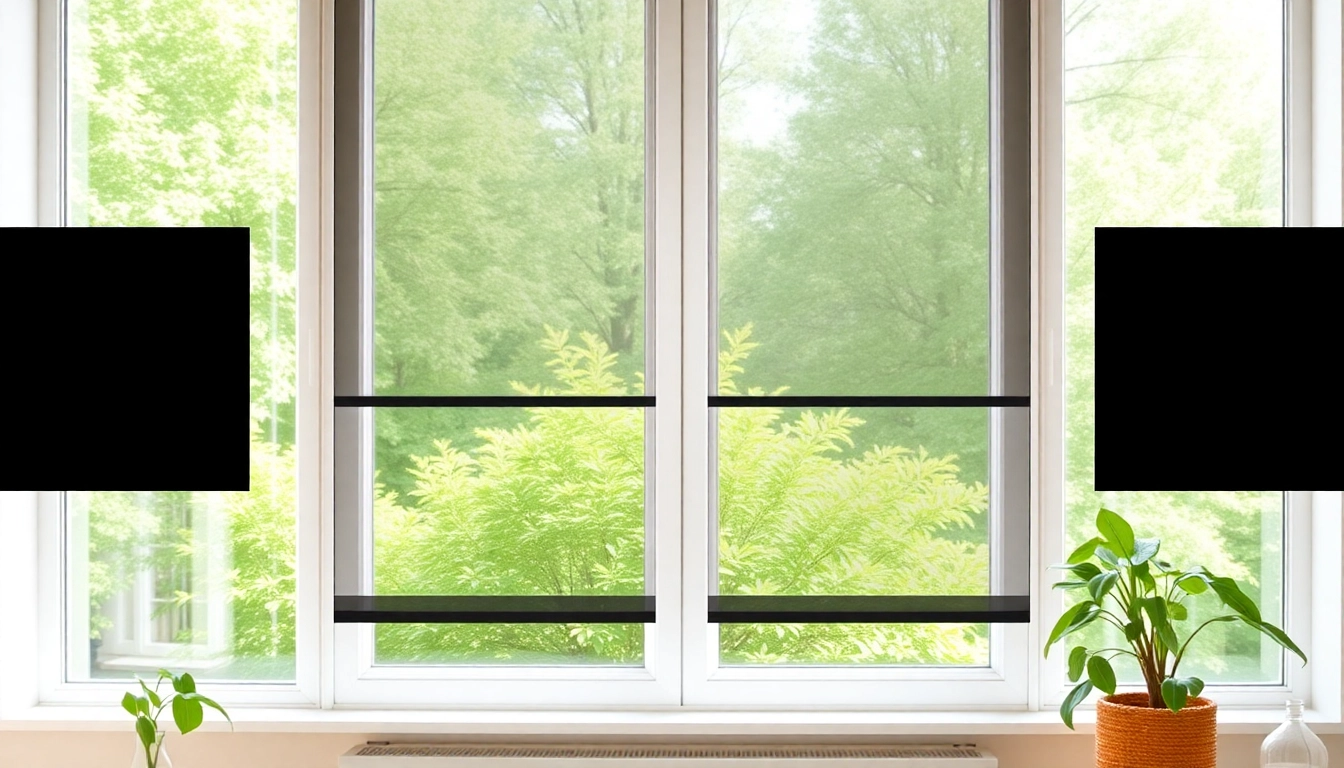 Fliegengittermaxx installation in a bright home, enhancing comfort and preventing insects.
