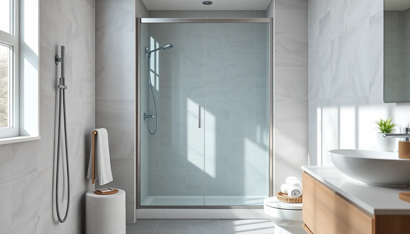 Besonderes Design der sonni Duschkabine 90x90 in modernem Badezimmer mit eleganten Akzenten.