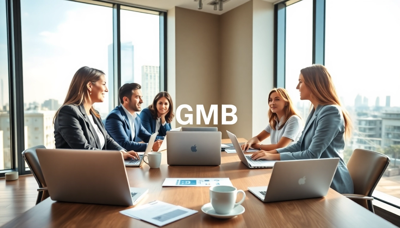 Beratung zur gmbh gründen in einem modernen Büro mit geschäftlichen Elementen.