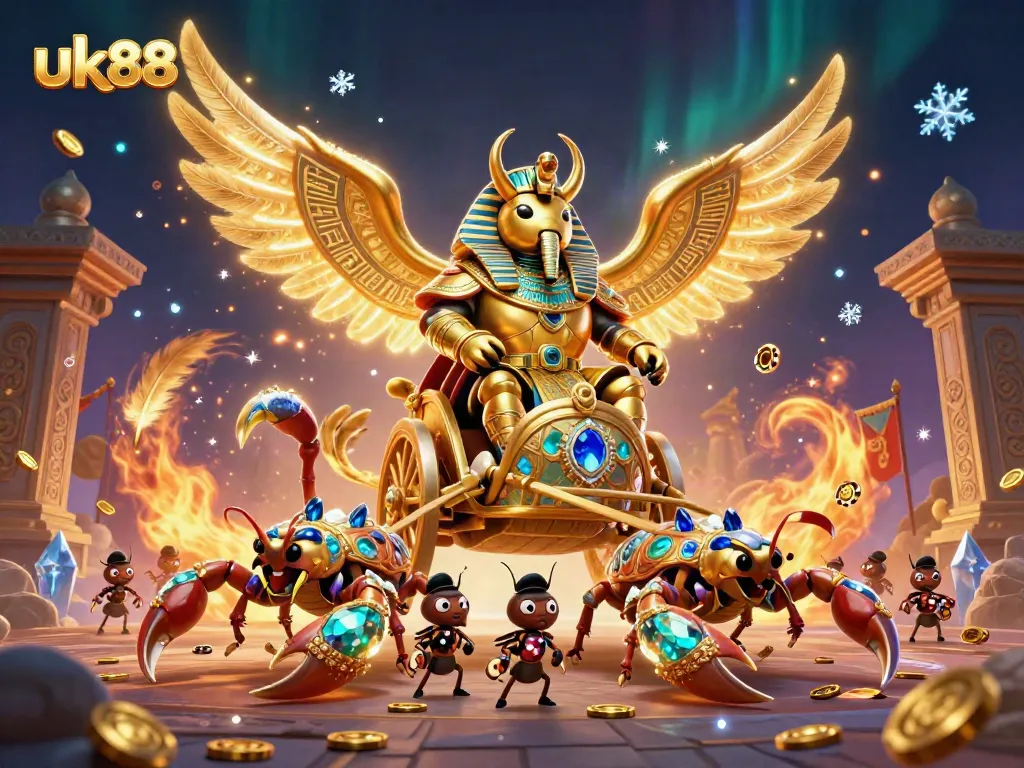 Experience the thrilling world of uk88 as a golden scarab rules the casino scene.