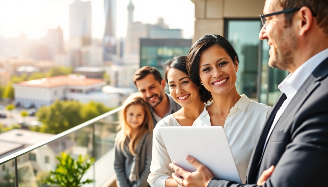 Immobilienmakler Frankfurt Preungesheim beraten eine Familie in ihrem neuen Zuhause.