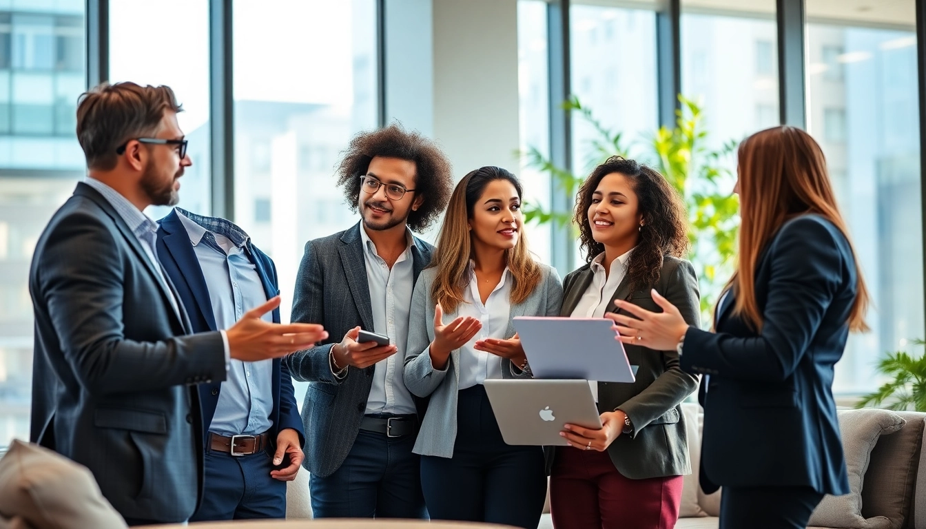 Headhunter Ingenieure beraten in einem modernen Büro und zeigen eine dynamische Zusammenarbeit.
