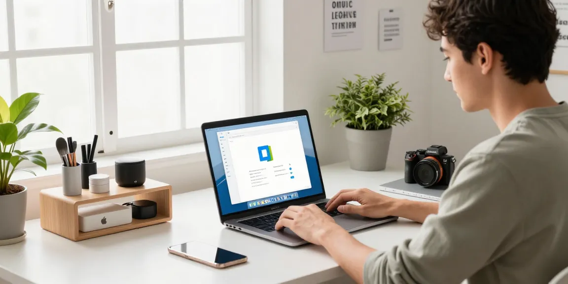 Office 2024 Mac Installation sofort starten: Benutzer installiert die Software in einem modernen Arbeitsbereich.