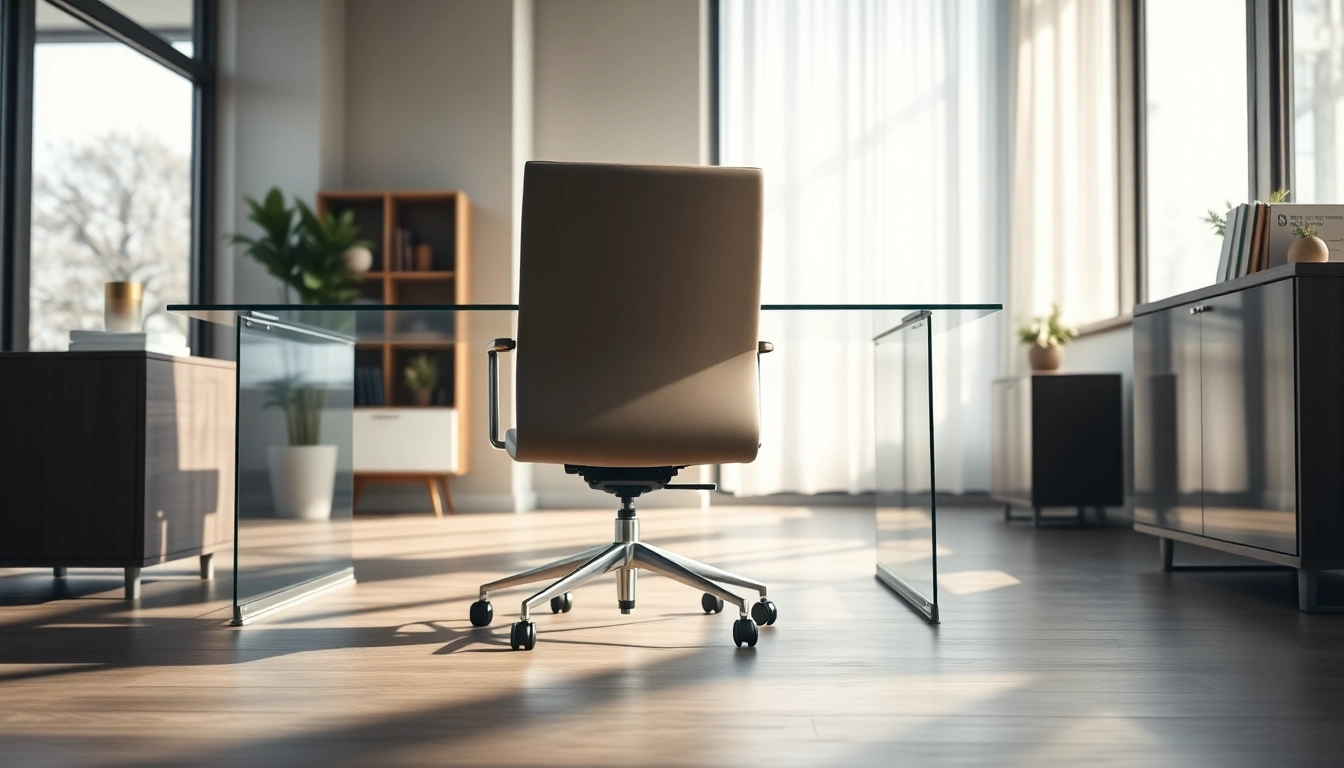 Refurbished Vitra Stuhl in einem minimalistischen Büro mit natürlichem Licht.