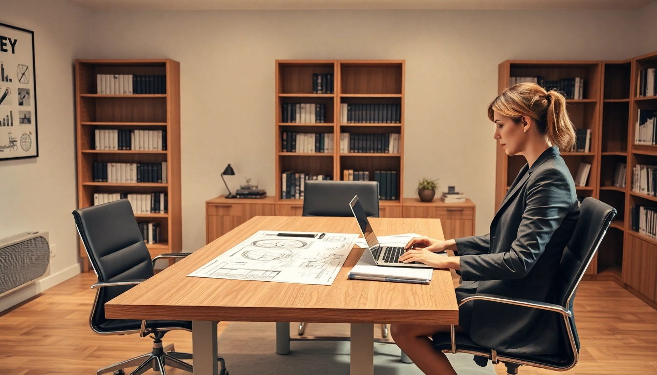 Erfahrene Headhunter Ingenieure arbeiten in einem modernen Büroumfeld, um die besten Talente zu gewinnen.