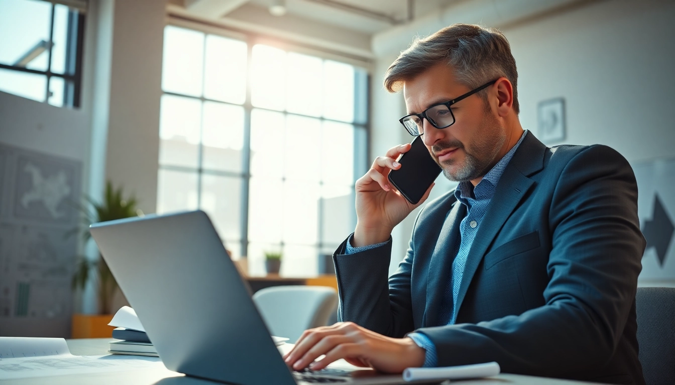Headhunter Ingenieure berät Kunden in einem modernen Büro mit technischen Zeichnungen.