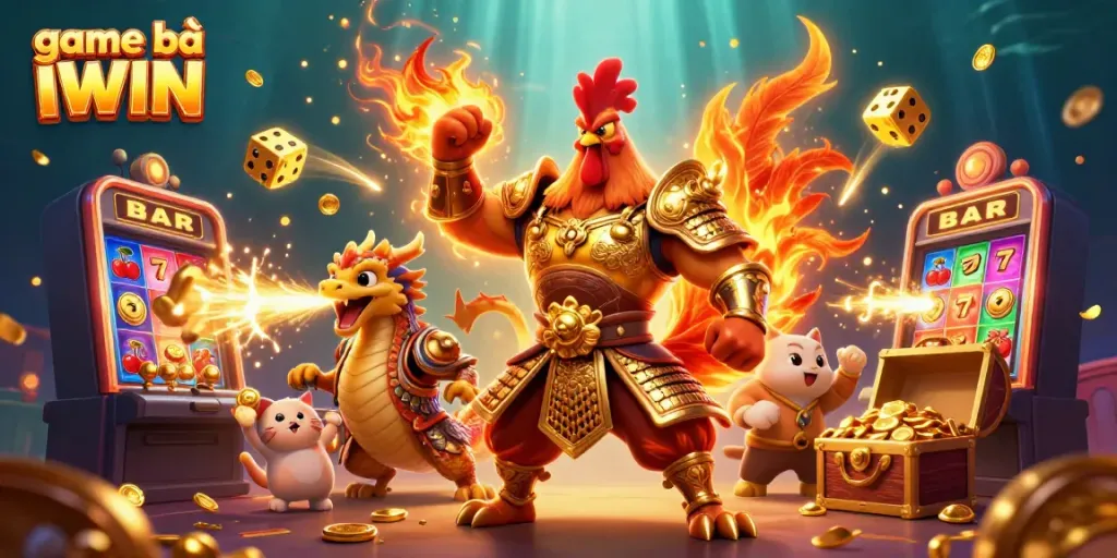 Engage in the thrilling game bài IWIN with captivating characters and exciting elements in a vibrant casino atmosphere.