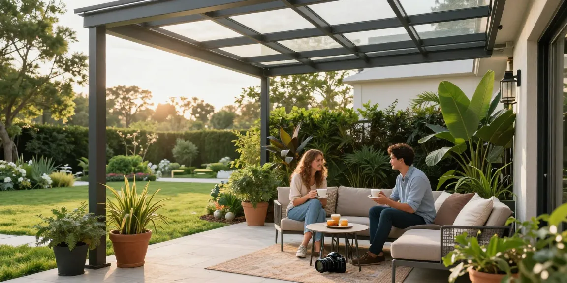 Moderne Terrassenüberdachungen bieten gemütlichen Raum für Entspannung und Genuss im Freien.