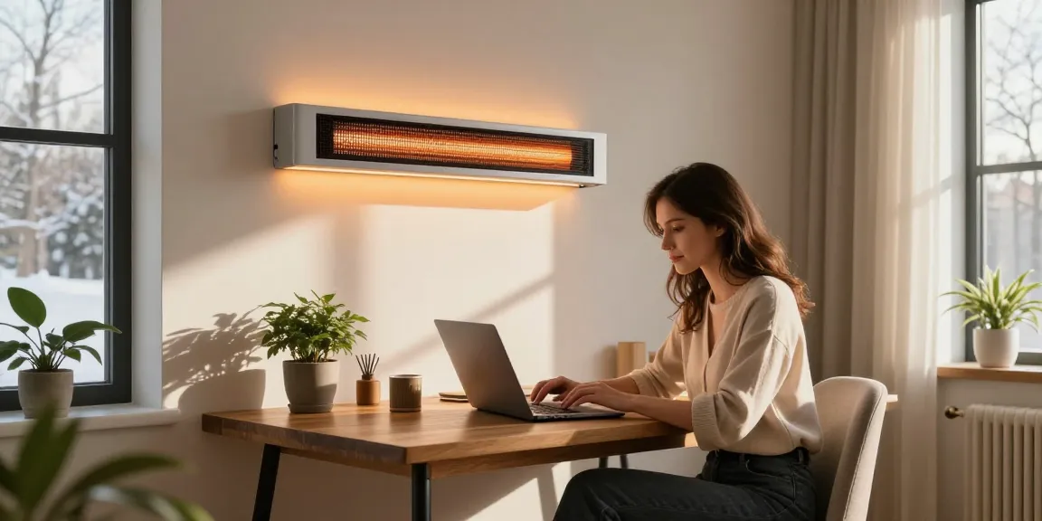 Infrarotheizpaneel für ein komfortables Homeoffice, perfekt für infrarotheizung kaufen.