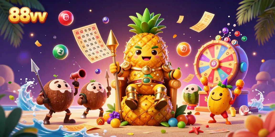 Experience the vibrant gaming world of 88vv, featuring colorful lottery elements and engaging characters.
