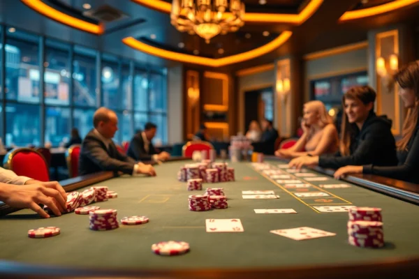 Spiele im casino online schweiz erlebbar: Ein Spieltisch voller Spannung und Freude beim Glücksspiel.