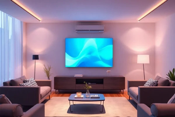 Klimaanlagen kaufen: Innovative Klimaanlage in einem stilvollen Raum, der Komfort und Eleganz vereint.