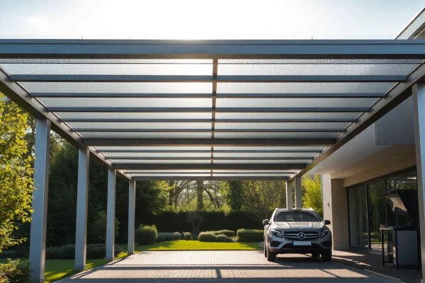 Gestalten Sie Ihren Außenbereich mit einem stilvollen Carport Metall, der modernen Schutz für Ihr Fahrzeug bietet.