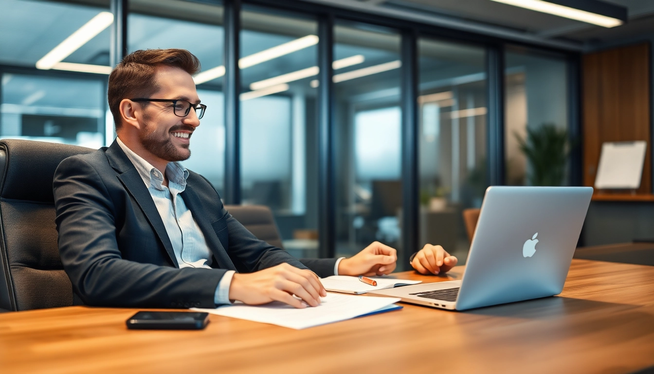 Headhunter Hannover bei der Arbeit, engagiert in einem Videoanruf mit einem Kandidaten.