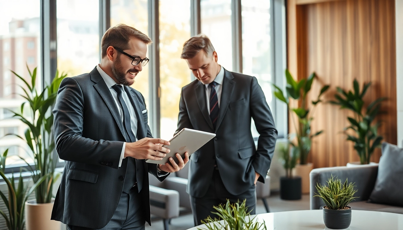 Headhunter Gastronomie berät Klienten in einem stilvollen Büro mit warmem Licht.