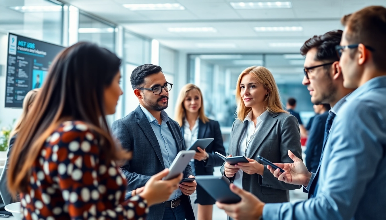 Headhunter IT konsultiert Kandidaten in einem modernen Büro.