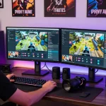 Twitch Follower kaufen mit einem Gamer, der live streamt und mit Zuschauern interagiert